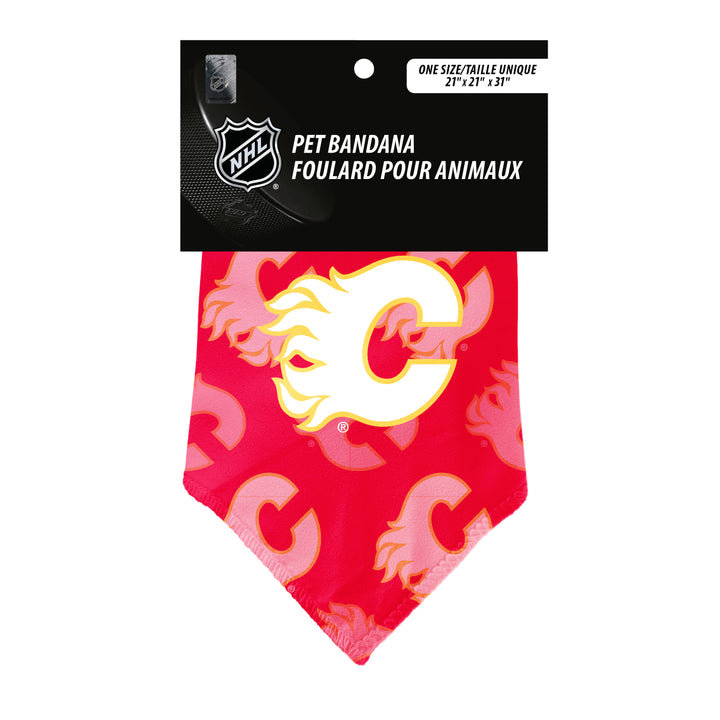 Flames Pet Bandana Red