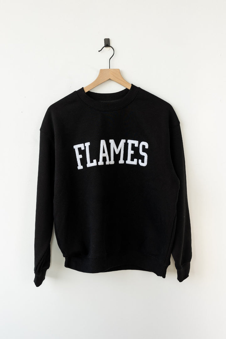 Flames Ladies Line Change Varsity Crewneck