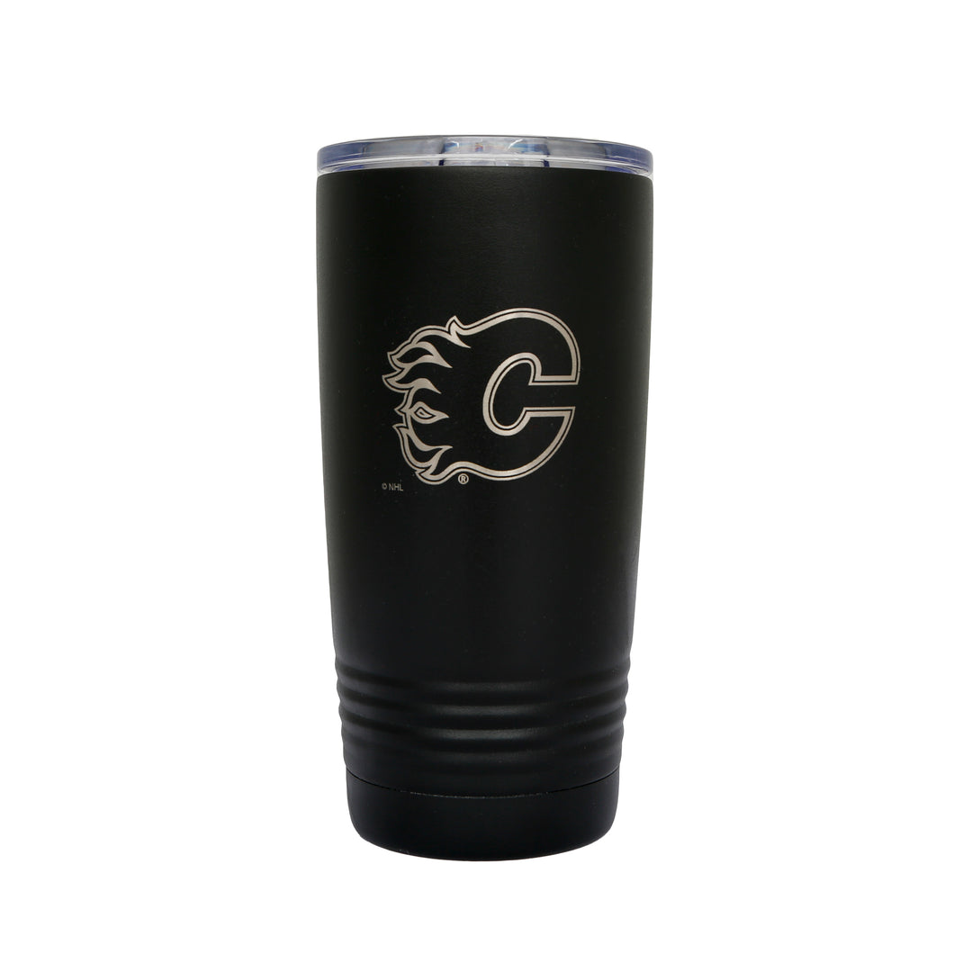 Flames Stainless 20 oz Black Tumbler