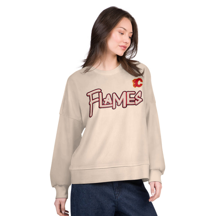 Flames Ladies GIII Vet Pullover Crew