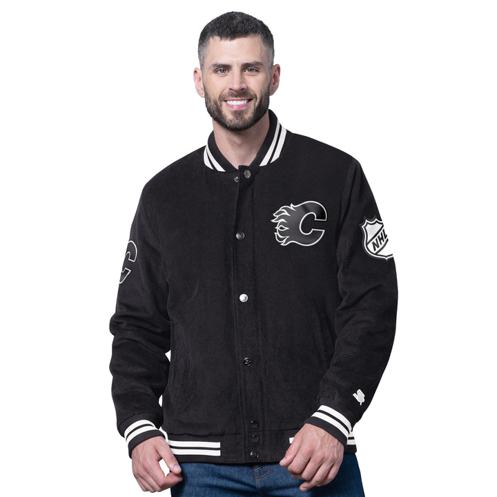 Flames Starter Blackout Varsity Jacket
