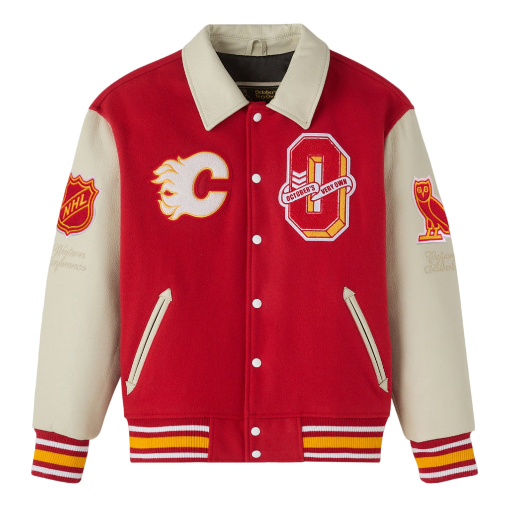 Flames OVO x NHL Varsity Jacket – CGY Team Store