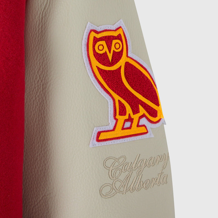 Flames OVO x NHL Varsity Jacket