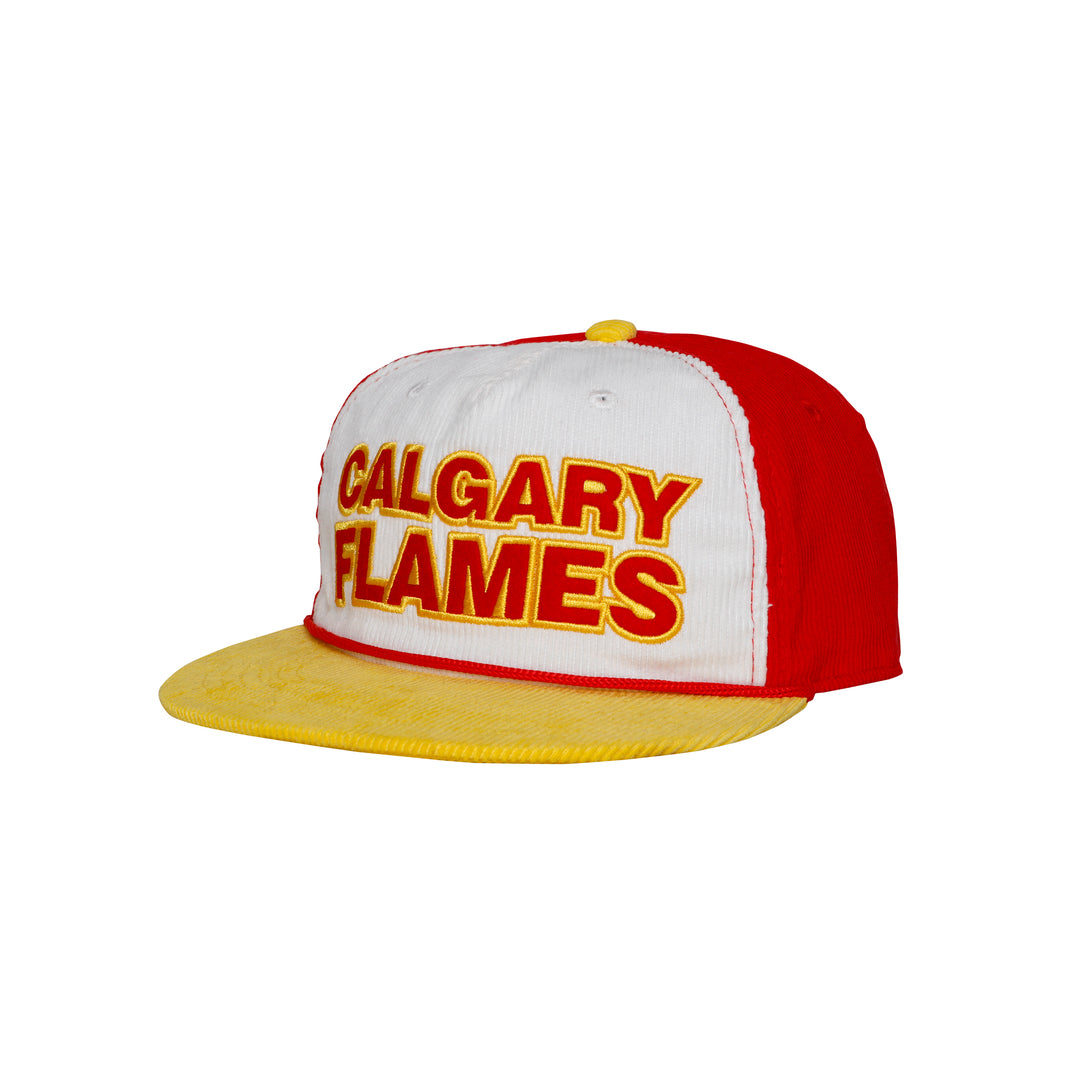 Flames Wordmark Cord Cap