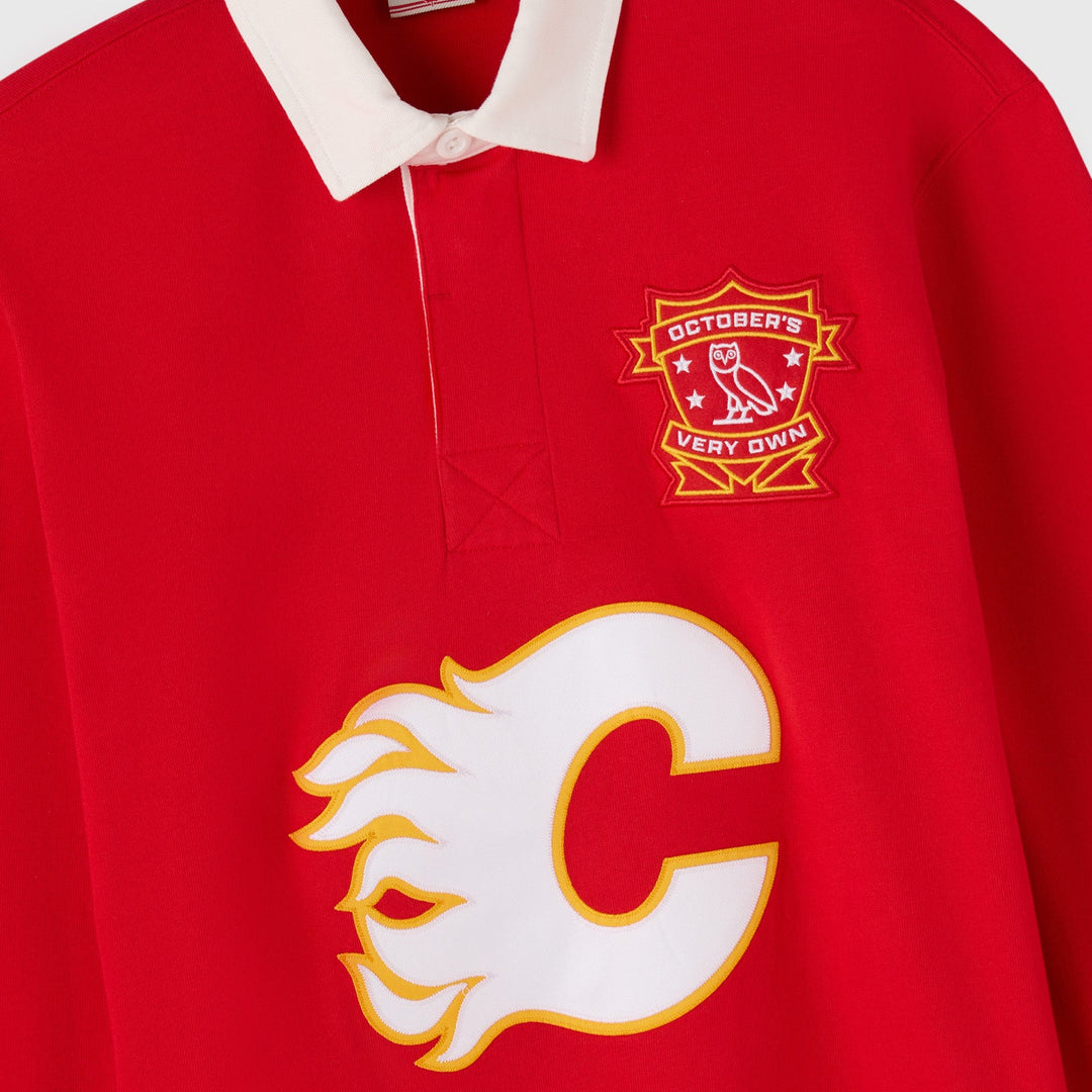 Flames OVO x NHL Rugby Polo
