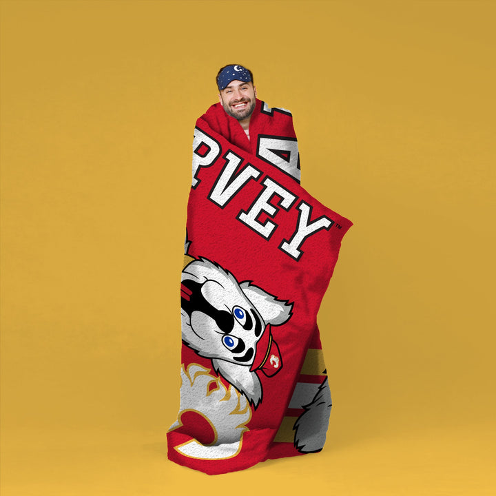 Flames Harvey 60' x 80' Plush Throw