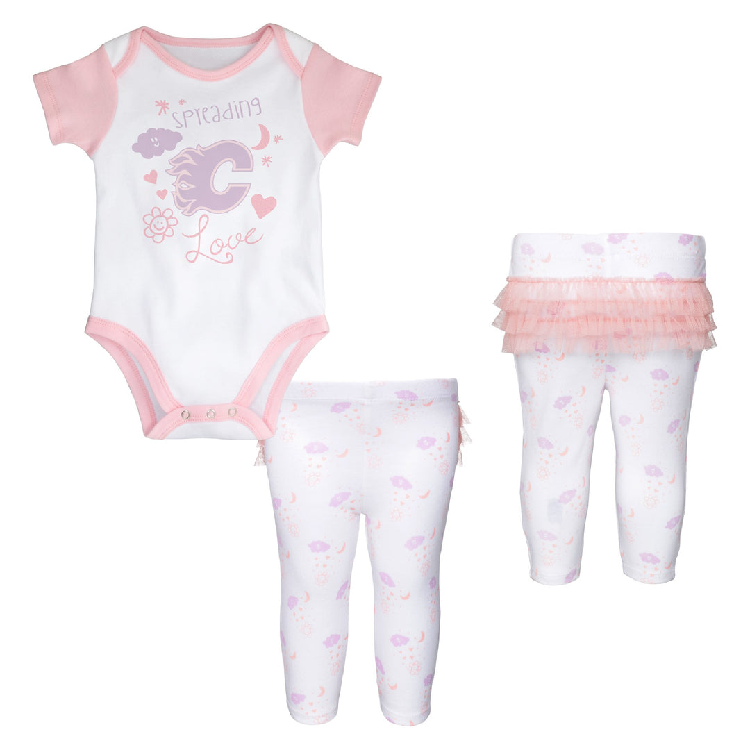 Flames Newborn 2 Pc Spreading Love Pant Set