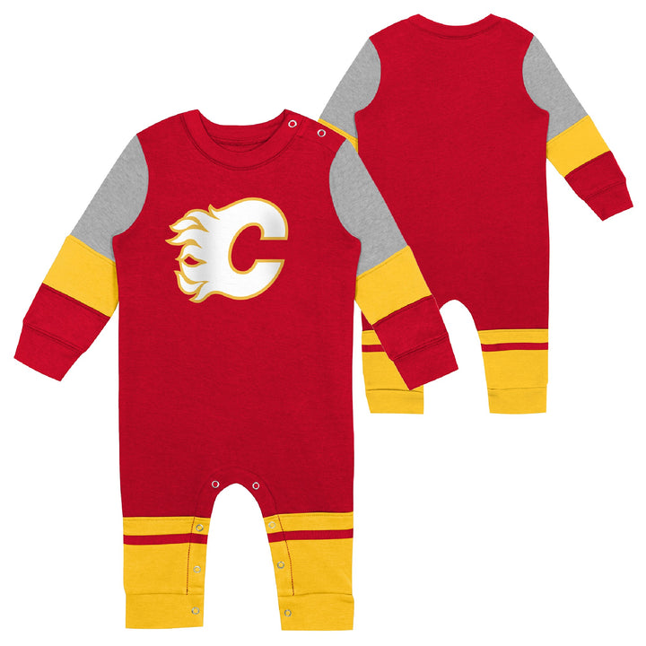 Flames Infant Fierce Goalie Long Sleeve Coverall