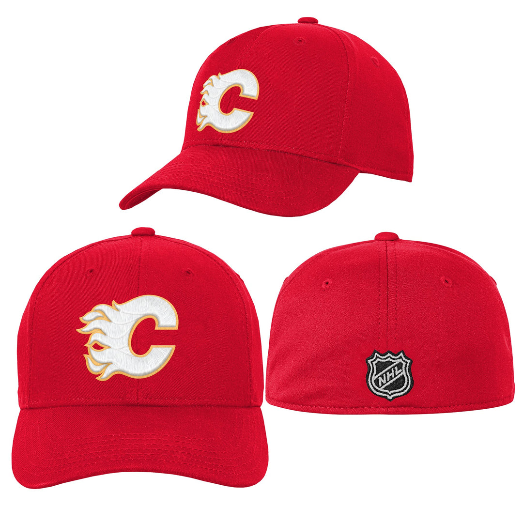 Flames Youth Logo Structured Flex Cap