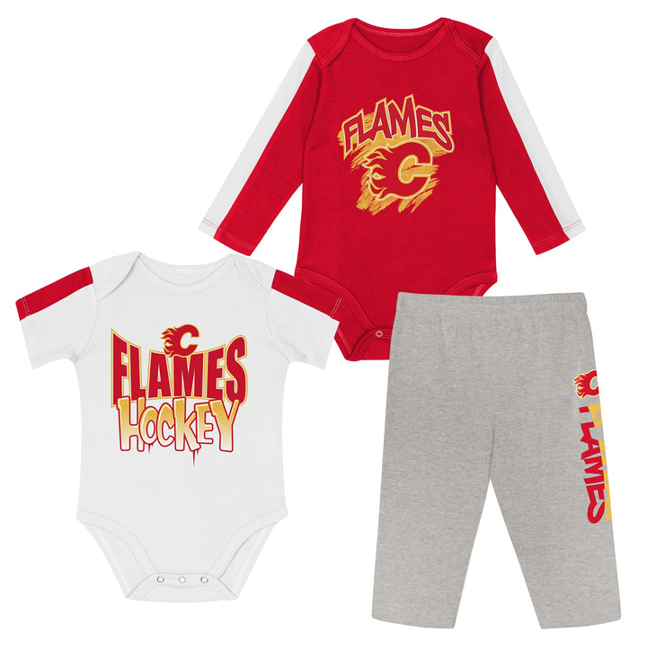 Flames Infant Wild Card 3 Pc Creeper/Pant Set