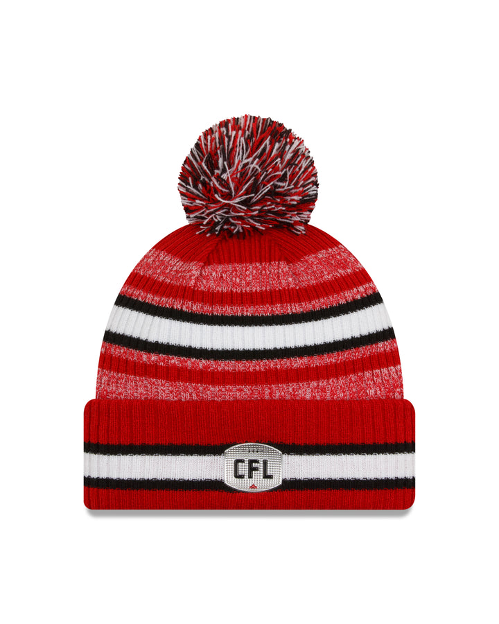 Stamps SL23 New Era Cuff Pom Red Toque