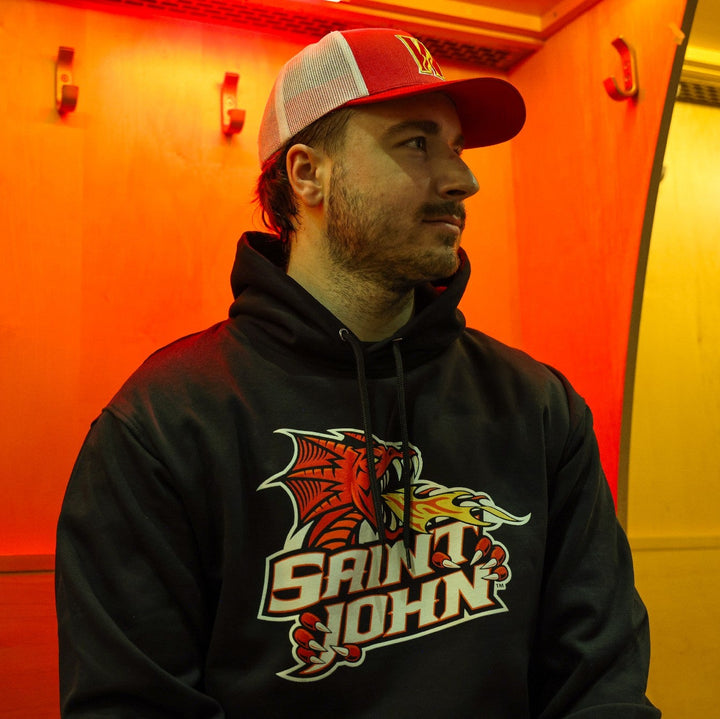 Wranglers Saint John Flames Logo Hood