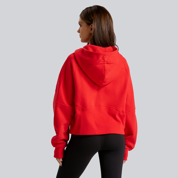 Flames Ladies Lululemon Scuba Oversized 1/2 Zip