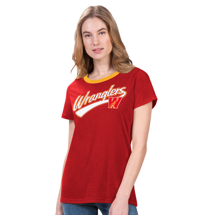 Wranglers Ladies Racer Crewneck T-Shirt