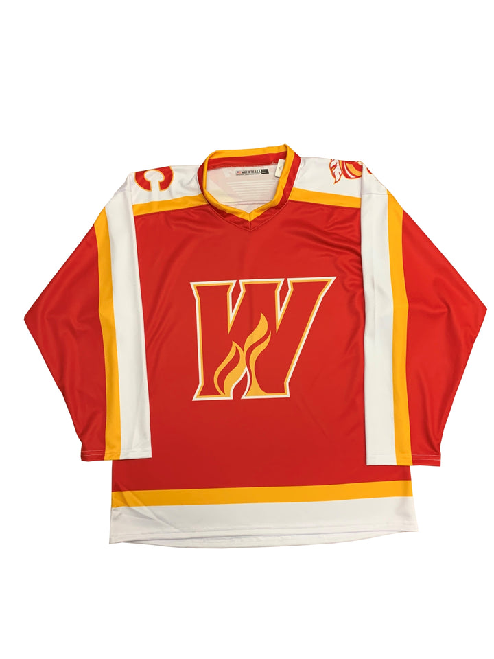 Wranglers Sublimated Replica Jersey Red