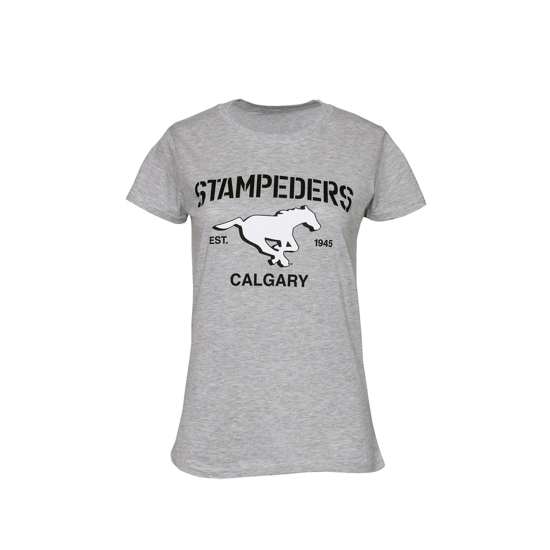 Stamps Ladies Grey 3rd Down T-Shirt