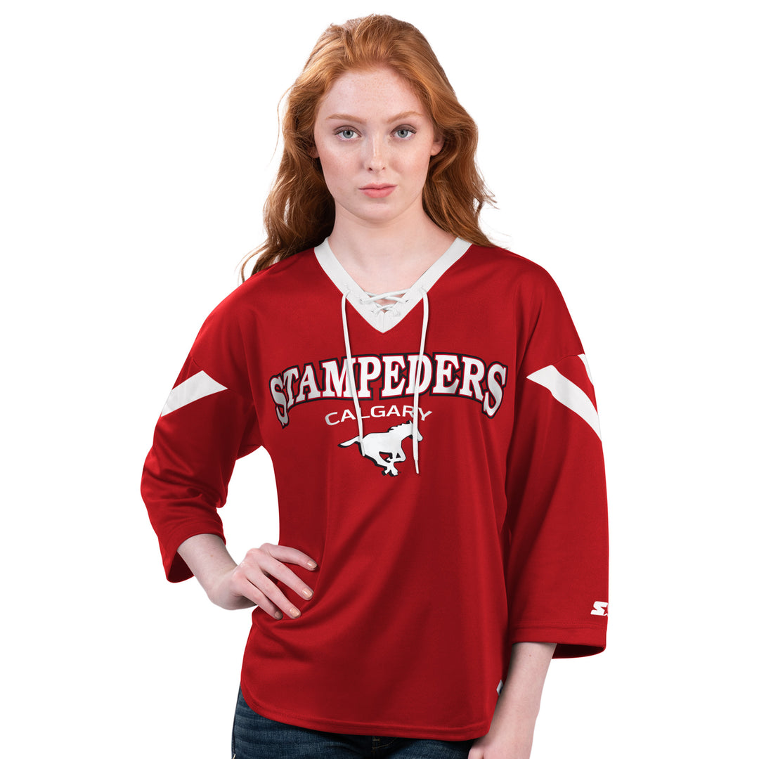 Stamps Ladies Starter Rally Three Quarter Sleeve T-Shirt