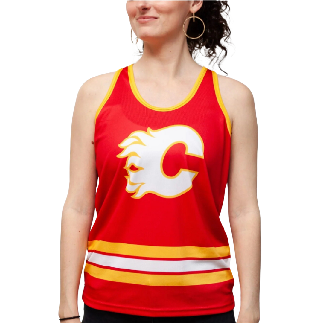 Flames Ladies Bench Clearers Racerback Tank