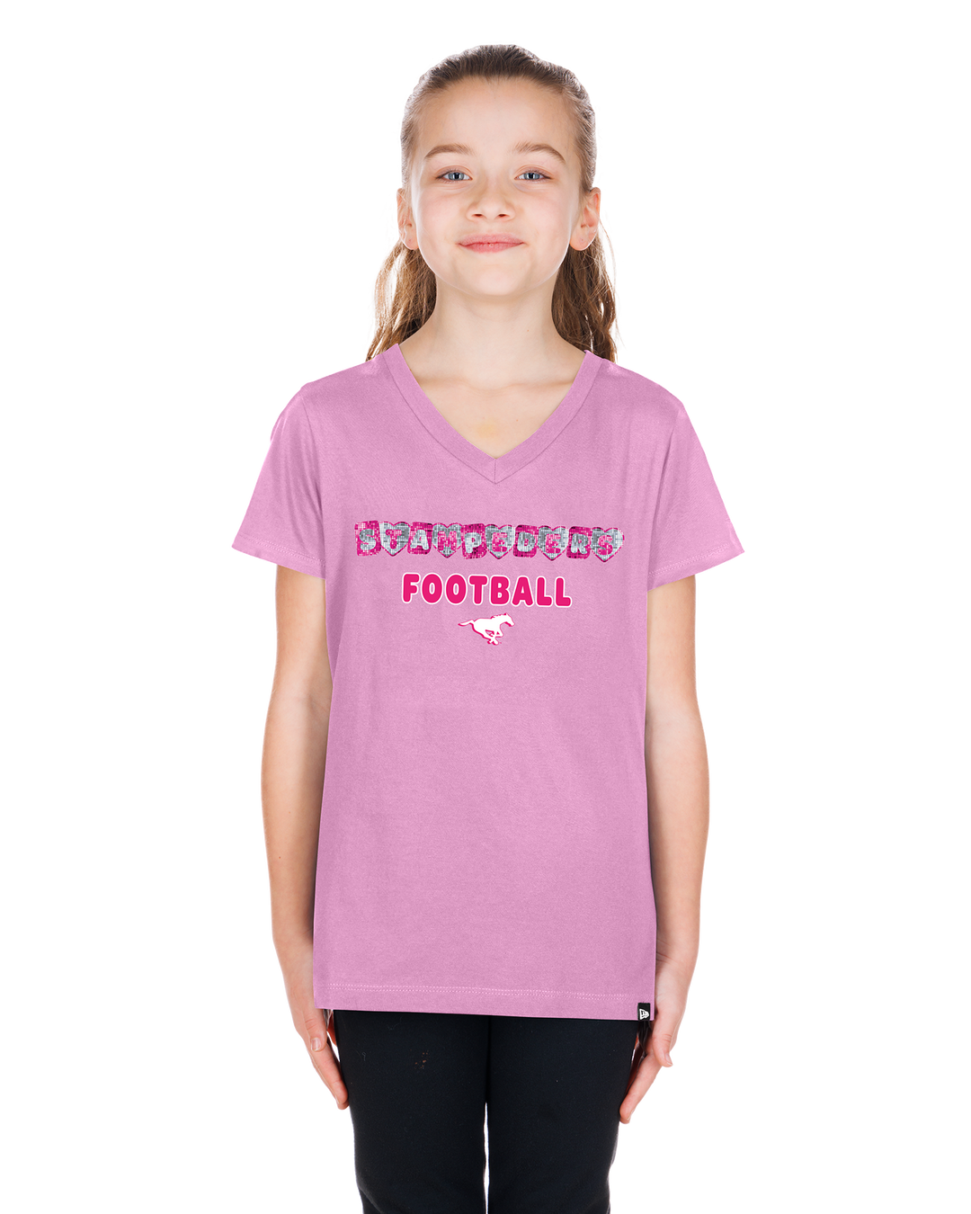 Stamps New Era Youth Girls Flash Sequin T-Shirt