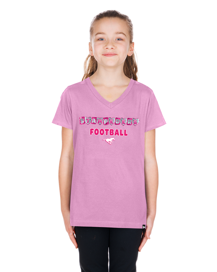 Stamps New Era Youth Girls Flash Sequin T-Shirt