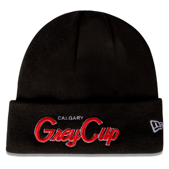 Grey Cup 113 New Era Script Cuffed Knit Toque