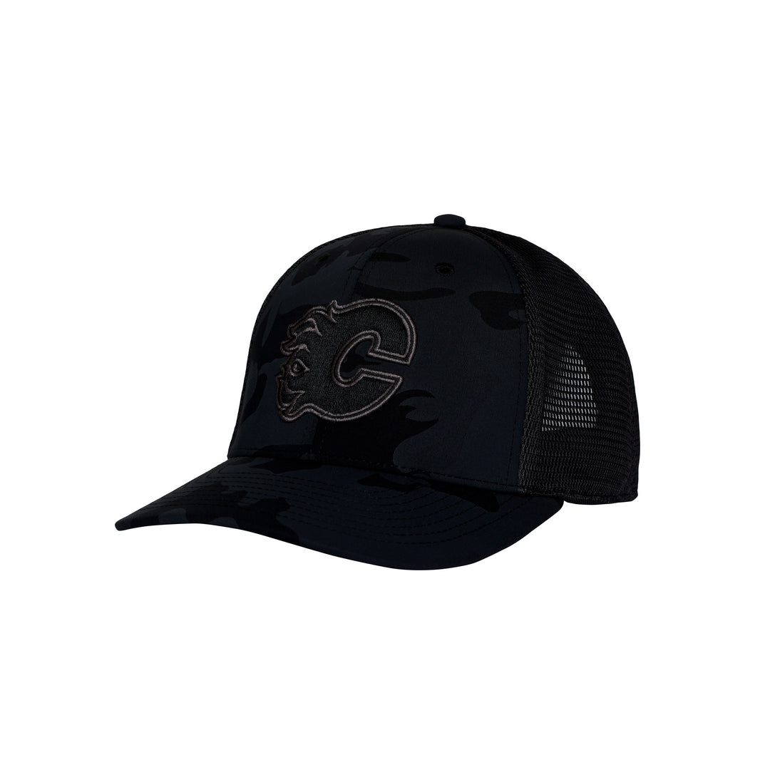 Flames Tonal Camo Trucker Cap