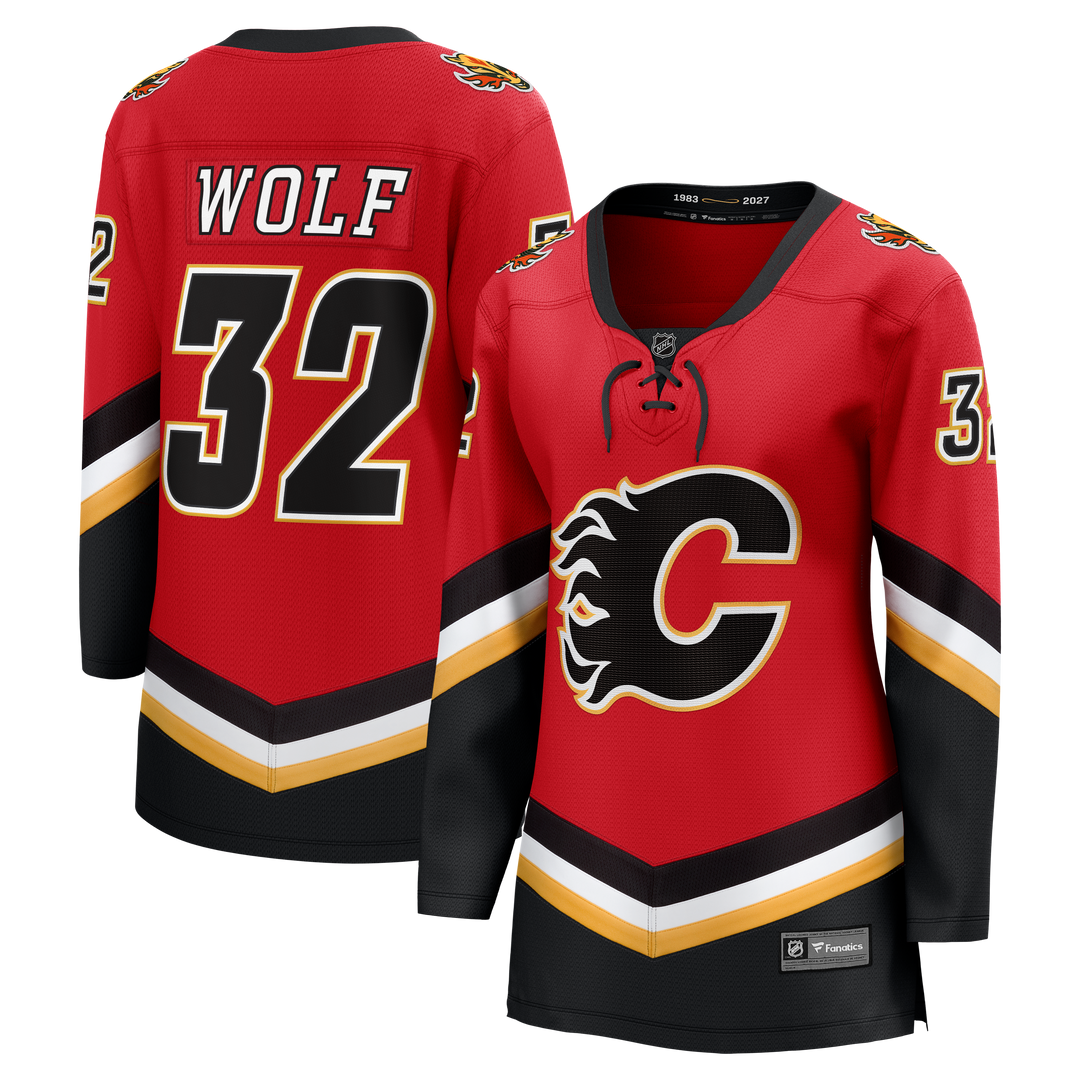 Flames Ladies Fanatics Alt 2 Wolf Jersey