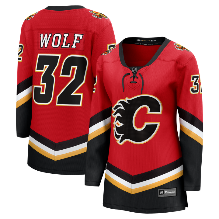 Flames Ladies Fanatics Alt 2 Wolf Jersey