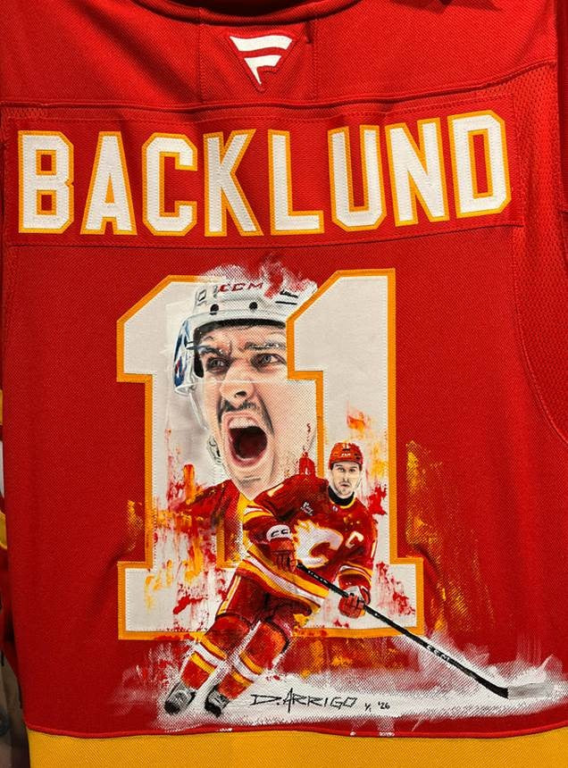 David Arrigo Ltd Edition Hand Painted Backlund Jersey
