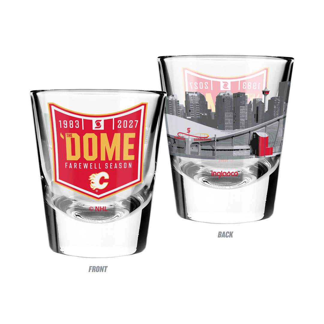 Flames 'Dome Farewell Season 2oz Shot Glass
