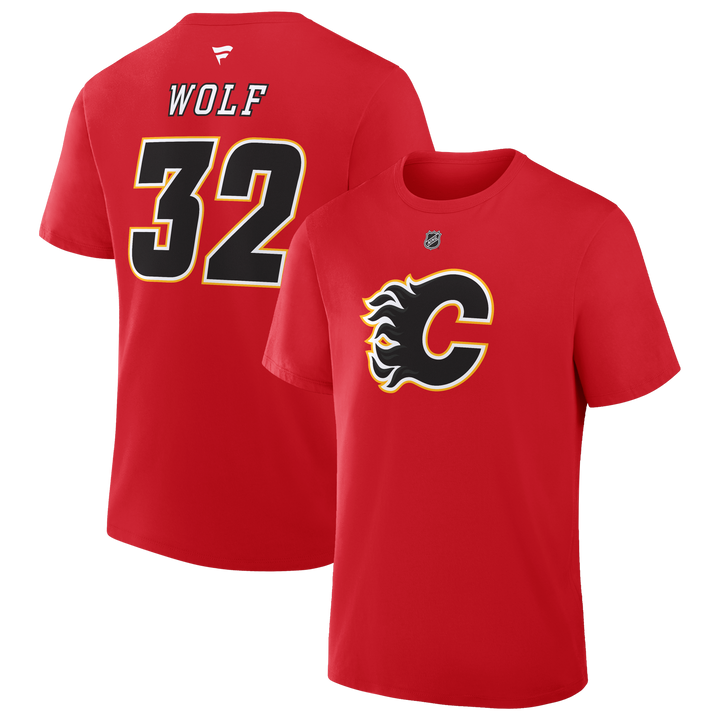 Flames Fanatics Alt 2 Wolf Player Tee