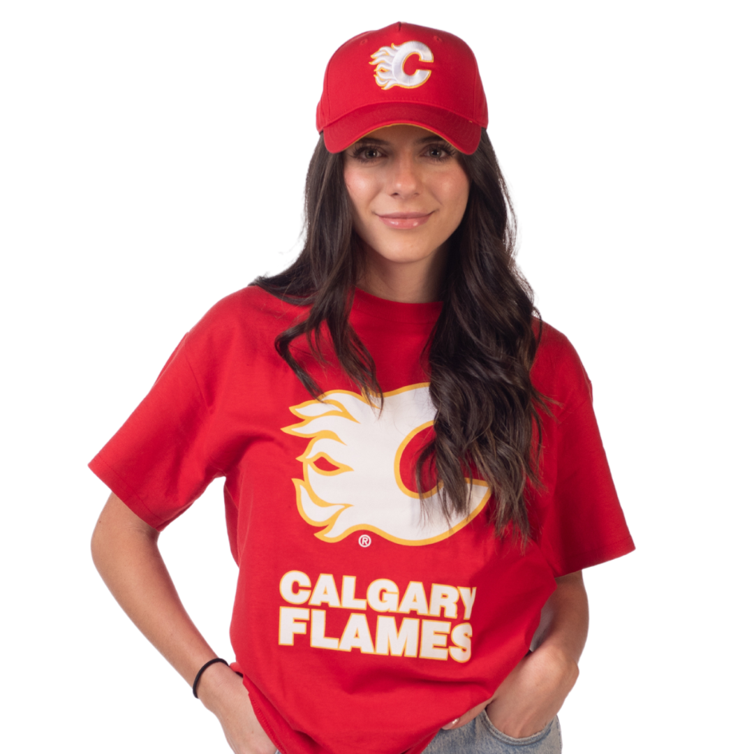 Flames Retro Basic Logo T-Shirt