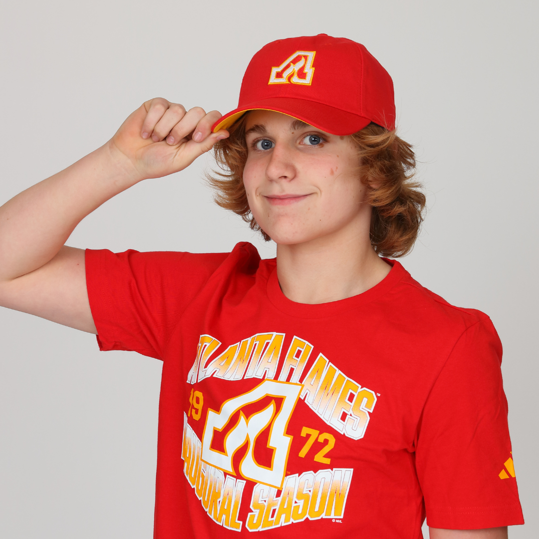 In flames top baseball cap