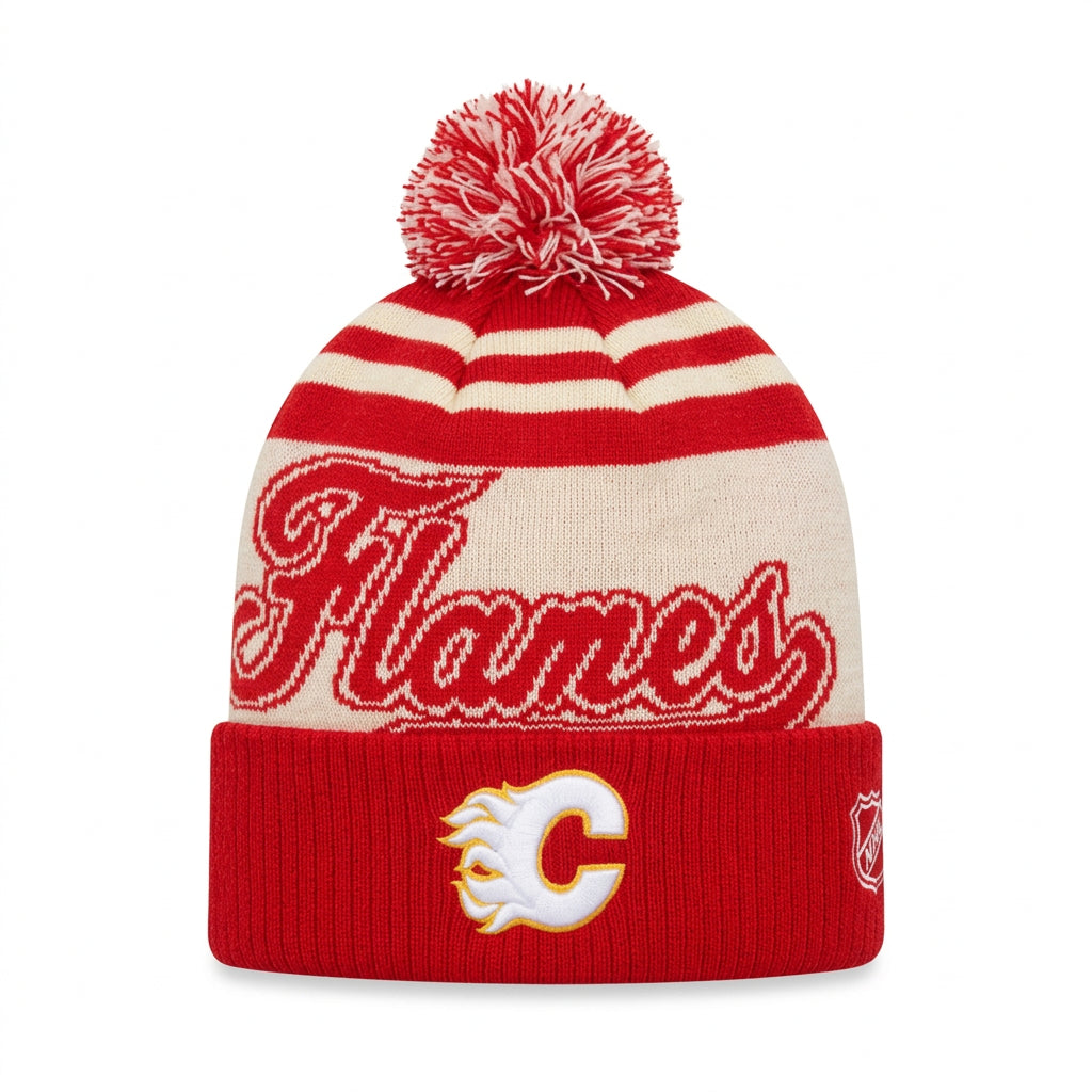 Flames Starter Vintage Tailsweep Pom Knit Toque