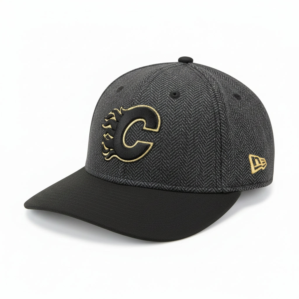 Flames NE Faux Wool 940MC Cap Blk/Gold