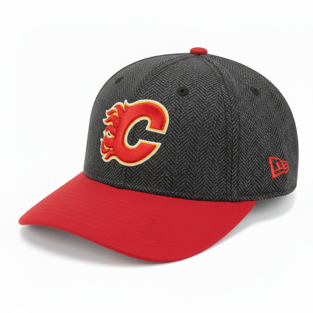 Flames NE 2Tone Faux Wool 940MC Cap Blk/Red