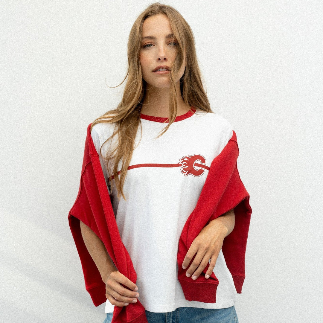 Flames Ladies Line Change Vintage T