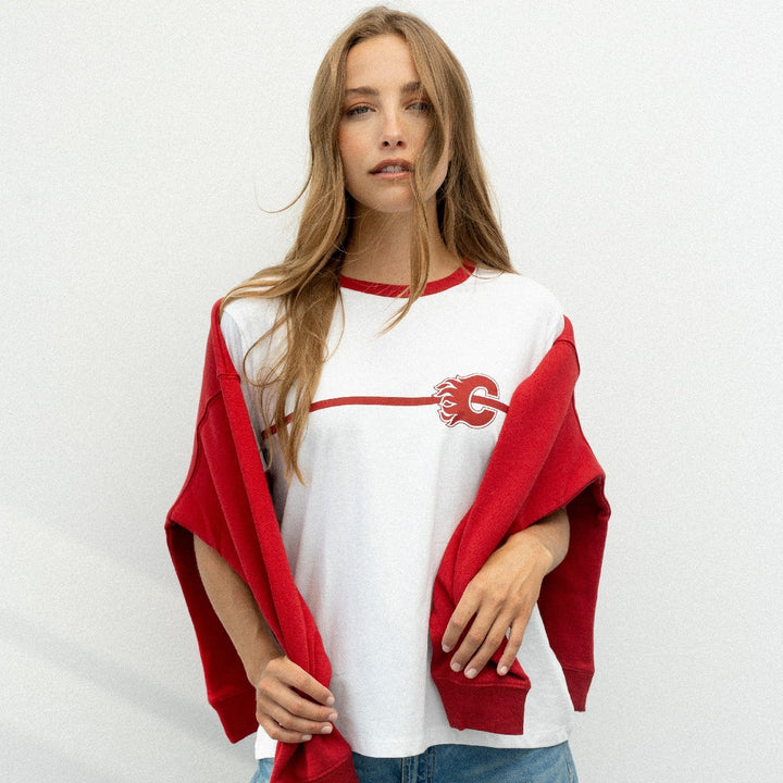 Flames Ladies Line Change Vintage T