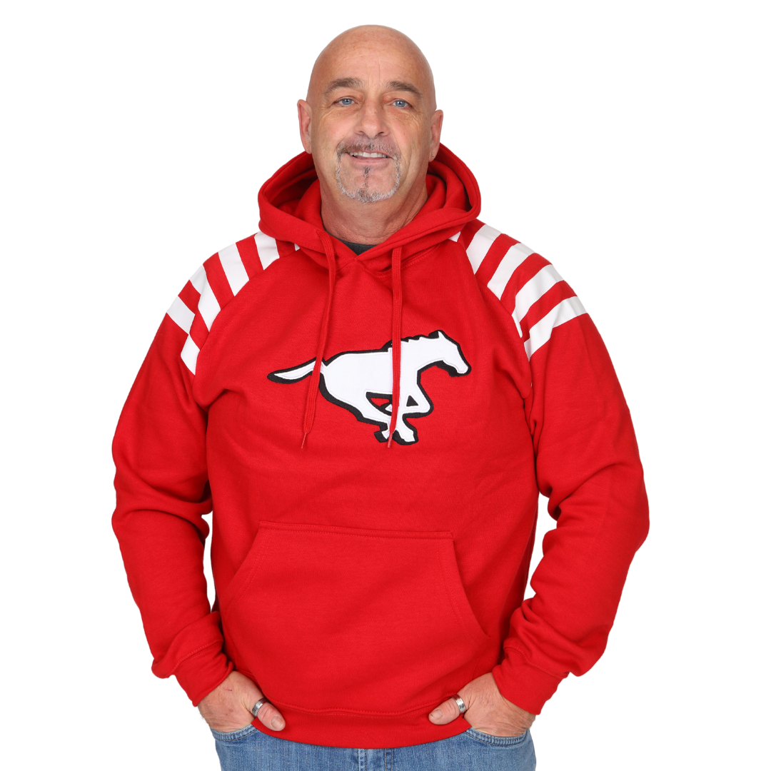 Stamps Jersey Striped Pullover Hoodie