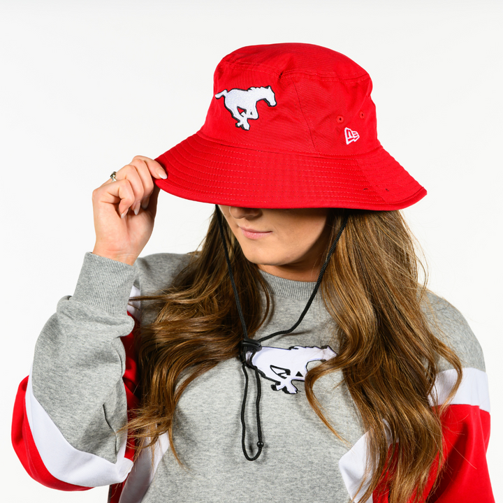 Stamps New Era Evergreen Red Bucket Hat