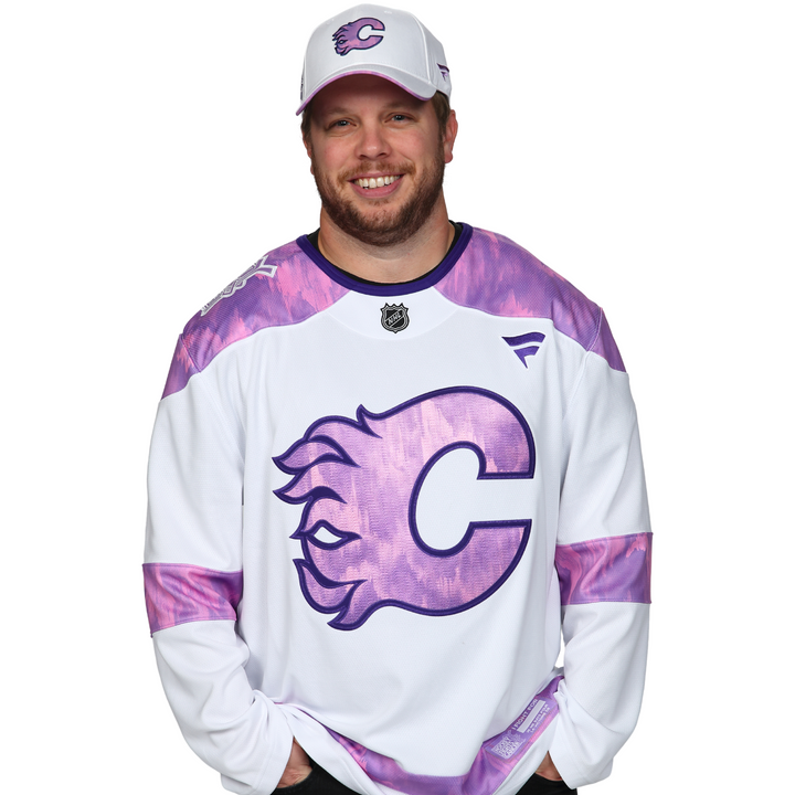 Flames Hockey Fights Cancer Practice Jersey