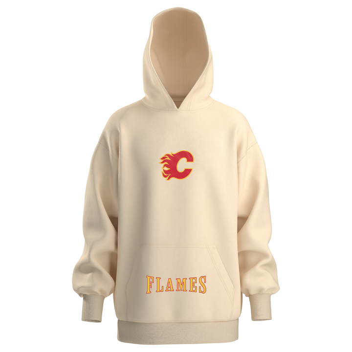 Flames Organic Oversized Pullover Hoodie