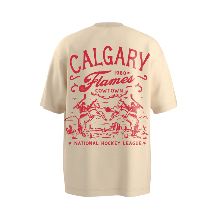 Flames Cowtown Organic Oversized T
