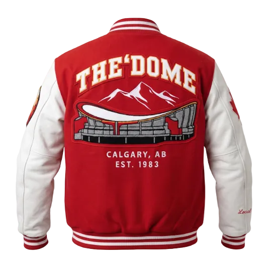 PREORDER: Flames LL The DOME Varsity Jacket