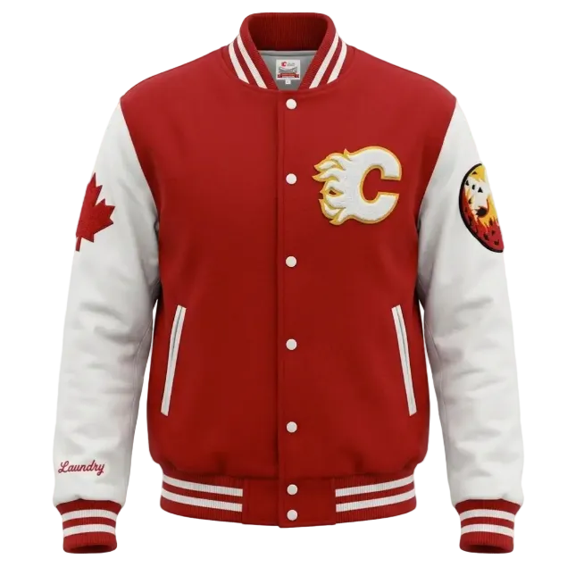 PREORDER: Flames LL The DOME Varsity Jacket