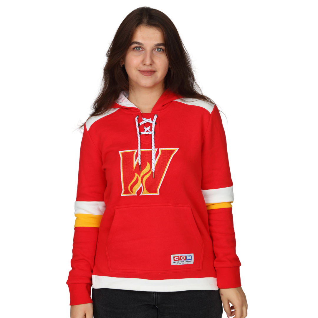 Wranglers Ladies CCM AHL Jersey Hoodie