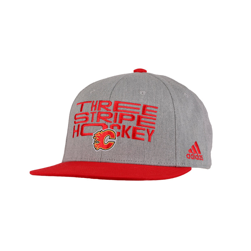 Flames adidas 3 Stripe Hockey Snap Cap