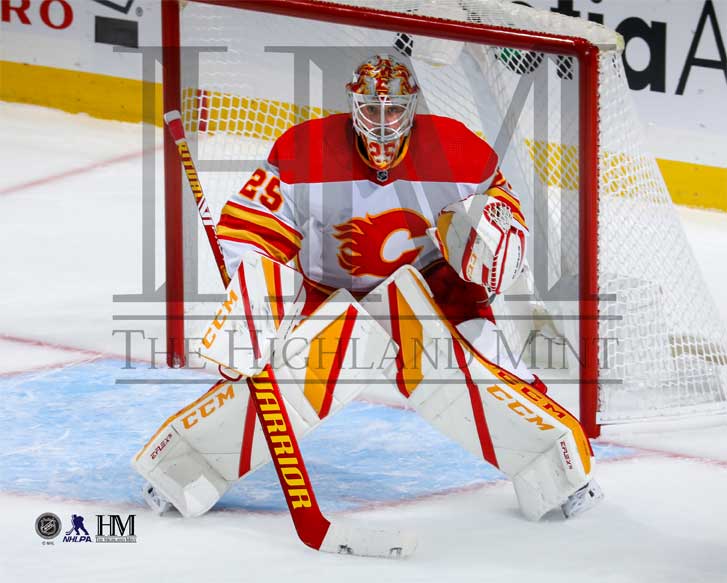 Flames Markstrom Away Unsigned 8x10 Photo