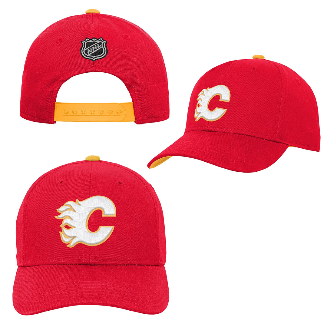 Flames Child Precurved Snap Cap