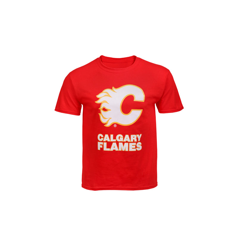 Flames Youth Retro Basic Logo T-Shirt